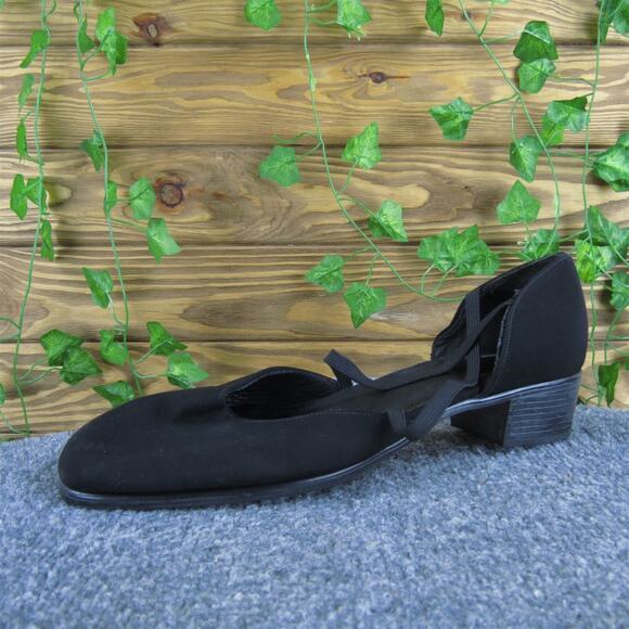 Munro Women's Mary Jane Black Fabric Sz 11‎ Medium Gently Used 2025 - Picture 1 of 6